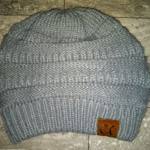 C.C small grey winter hat